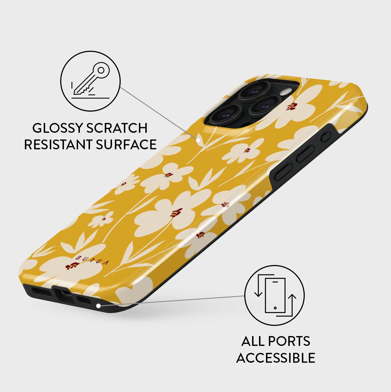 Burga iPhone 15 Pro Fashion Tough MagSafe Σκληρή Θήκη με MagSafe - Sunday Market