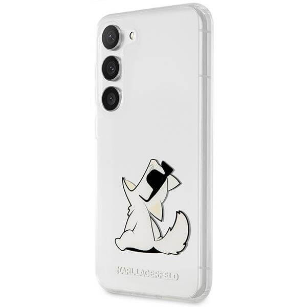 Karl Lagerfeld Samsung Galaxy S23+ - Choupette Fun Σκληρή Θήκη με Πλαίσιο Σιλικόνης - Διάφανη - KLHCS23MCFNRC