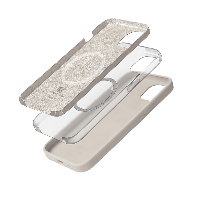 Crong iPhone 14 Plus Color Cover Magnetic - Θήκη Σιλικόνης με MagSafe - Stone