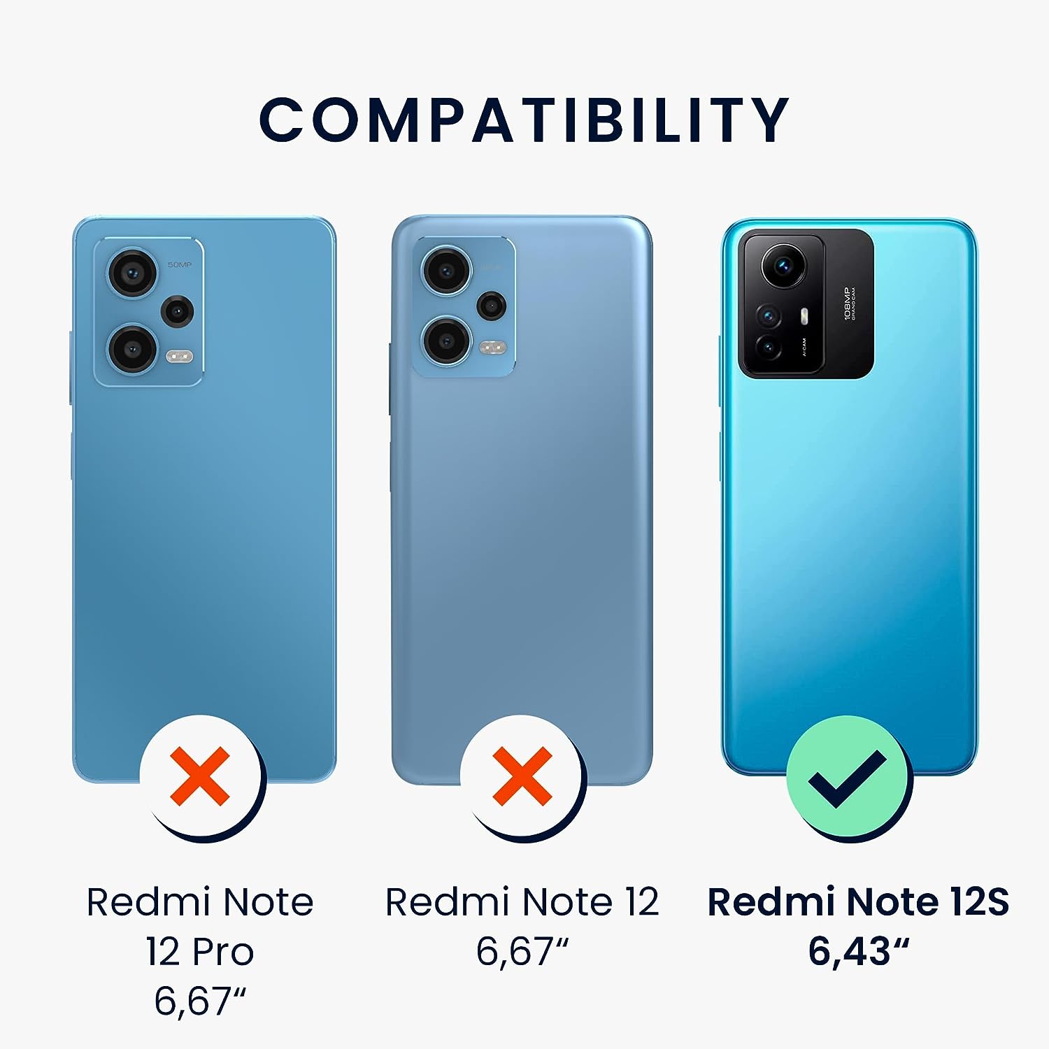 KW Xiaomi Redmi Note 12S Θήκη Σιλικόνης TPU - Metallic Petrol - 60710.14