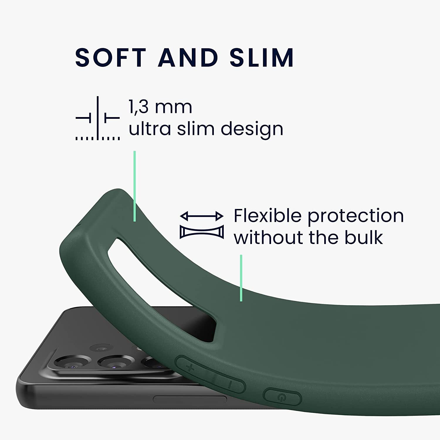 KW Samsung Galaxy A53 5G Θήκη Σιλικόνης TPU - Moss Green - 57808.169