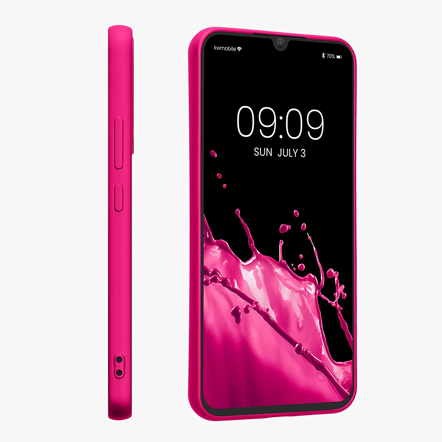 KW Samsung Galaxy A34 5G Θήκη Σιλικόνης TPU - Metallic Pink - 60810.65
