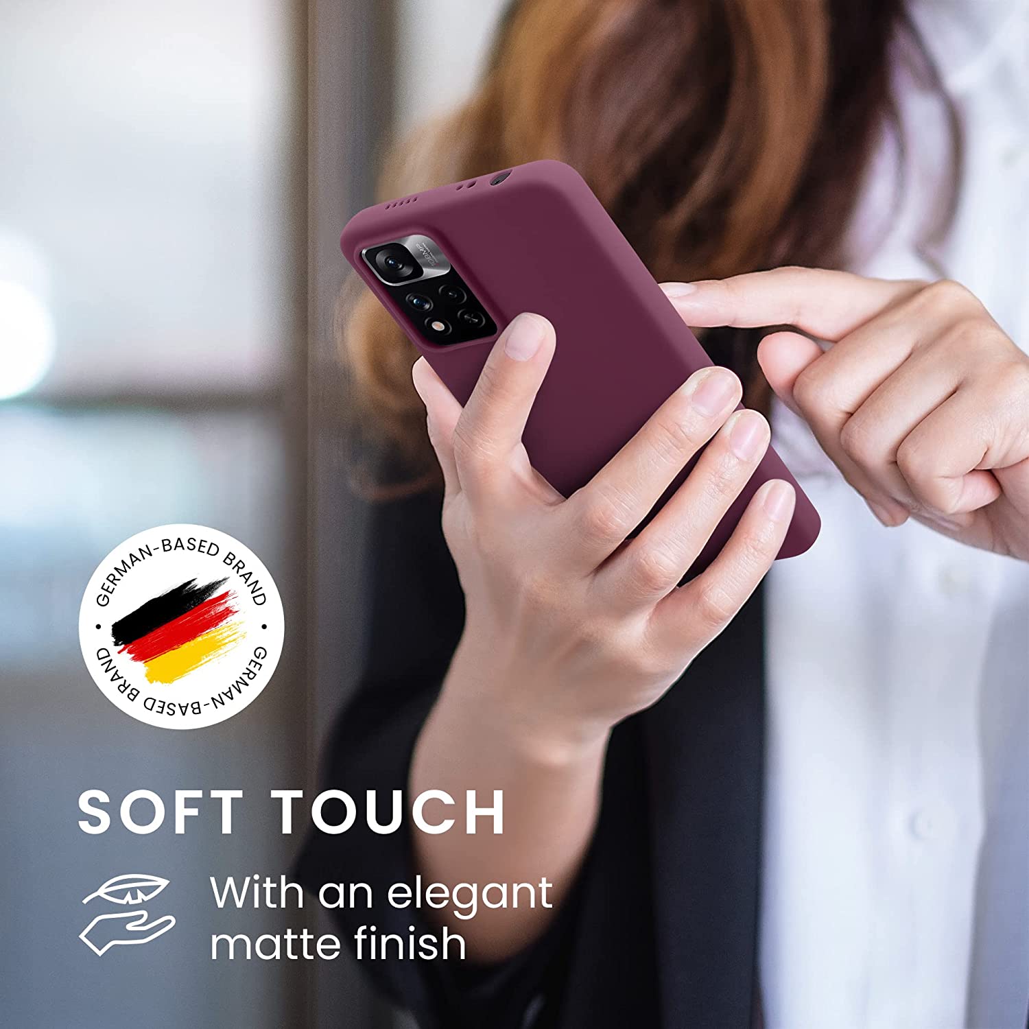 KW Xiaomi Redmi Note 11 Pro+ 5G Θήκη Σιλικόνης TPU - Bordeaux Purple - 58095.187