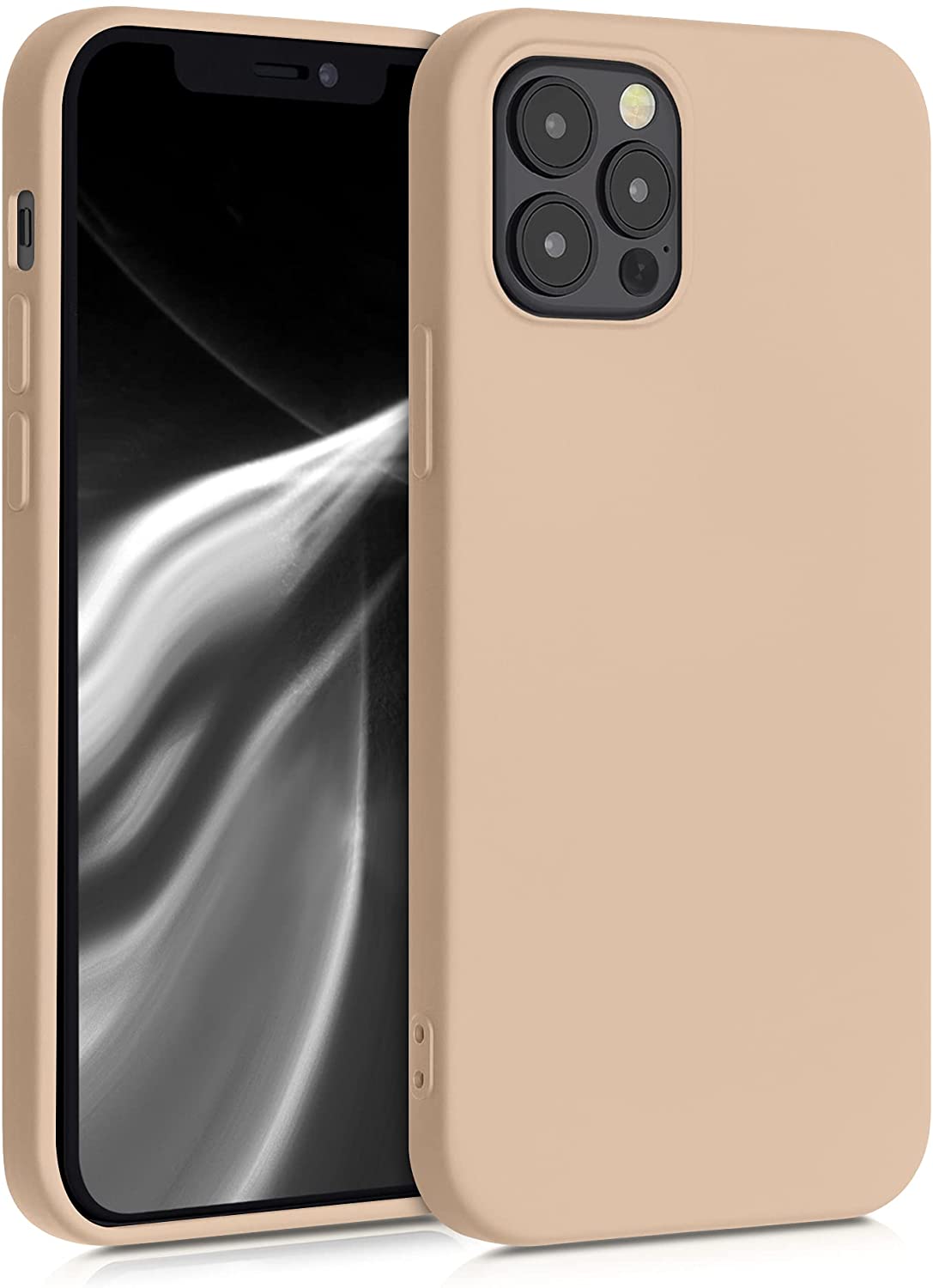 KW iPhone 12 / iPhone 12 Pro Θήκη Σιλικόνης Rubberized TPU - Antique Pink - 53844.10