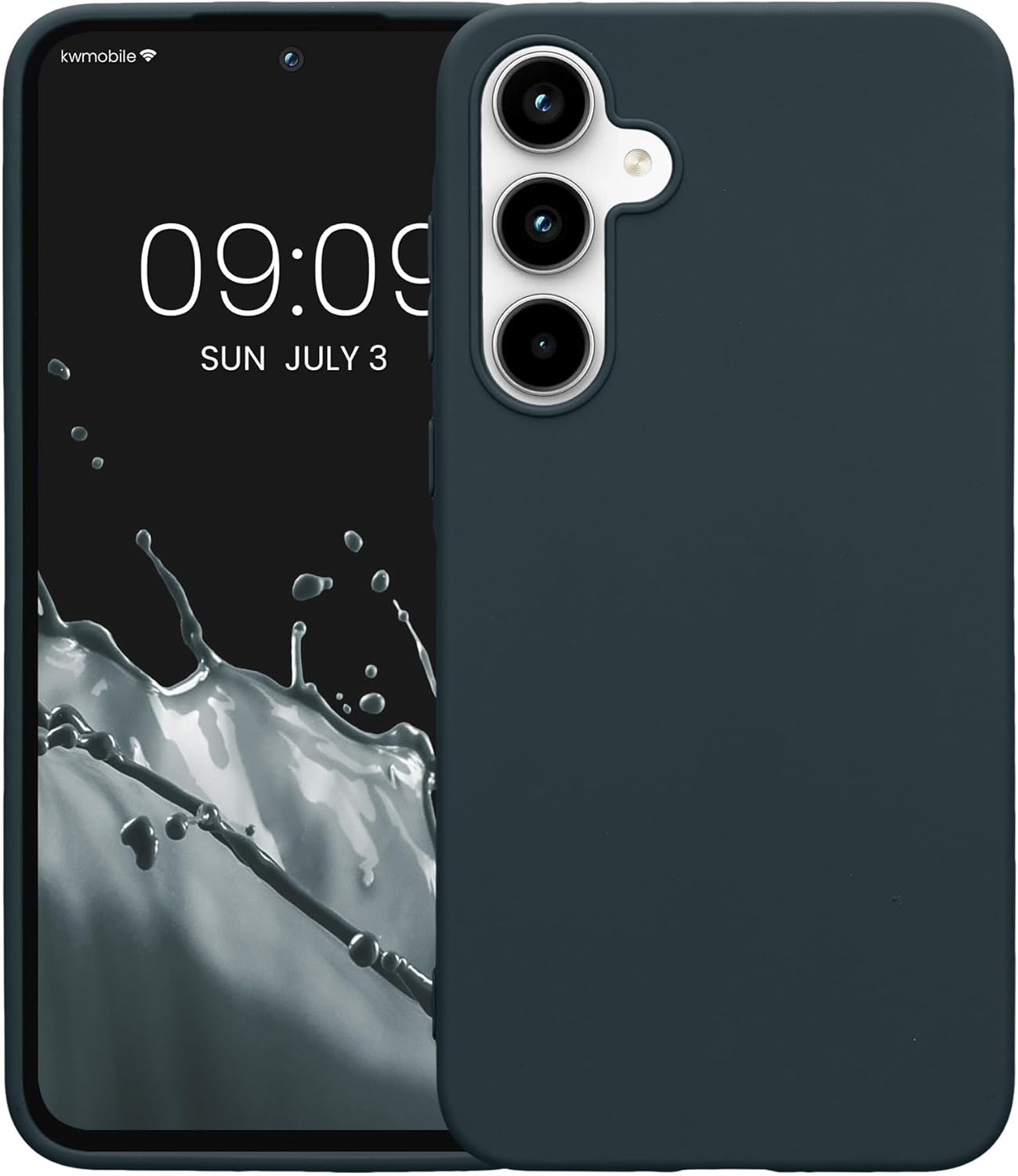 KW Samsung Galaxy A35 5G Λεπτή Θήκη Σιλικόνης TPU - Dark Slate