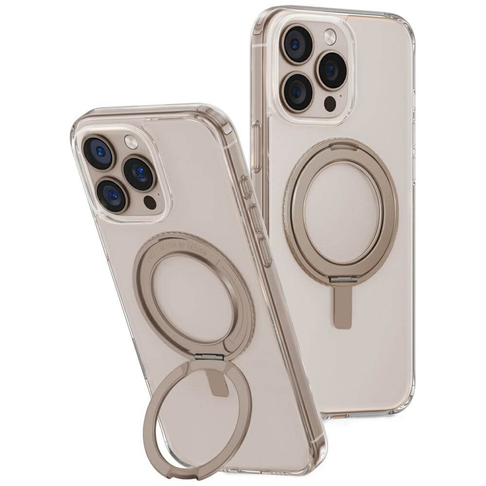 Uniq iPhone 16 Pro Max - Swivix 360 Rotating Kickstand - Σκληρή Θήκη με Πλαίσιο Σιλικόνης και Σταντ - Gold
