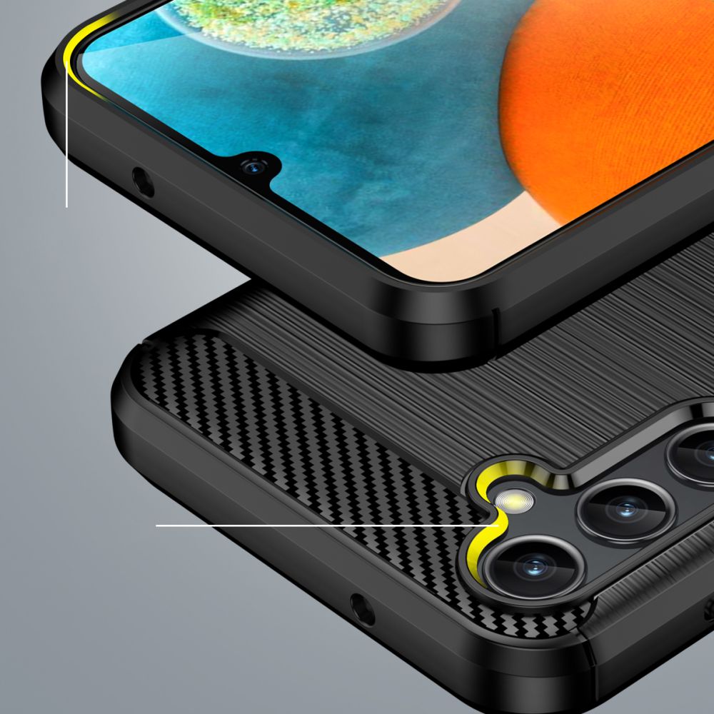 Tech - Protect Samsung Galaxy A14 5G Θήκη Rugged Carbon TPU - Black