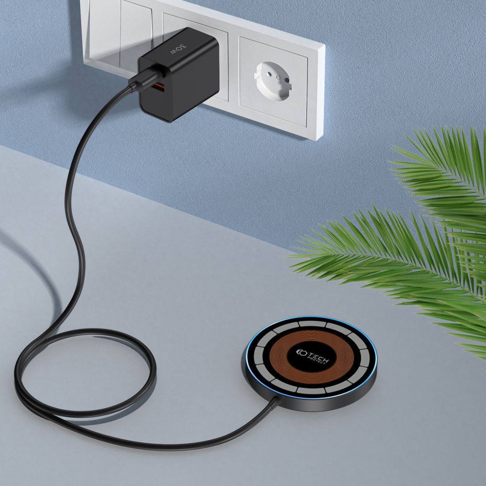 Tech - Protect QI15W - A30 15W Ασύρματος Φορτιστής MagSafe με Καλώδιο Type - C - Black
