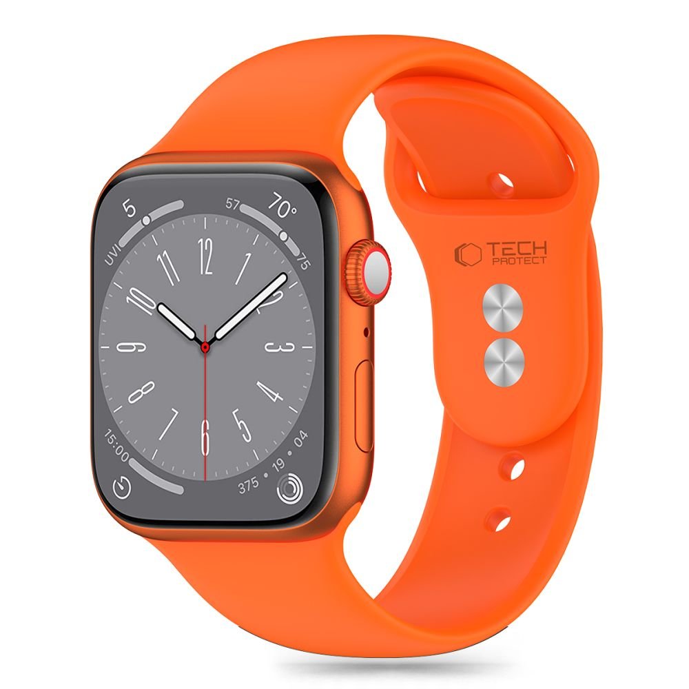 Tech - Protect Λουράκι Apple Watch 4/5/6/7/8/9/10/11 - SE (1/2/3) - 40/41/42mm Silicone Σιλικόνης - Bright Orange