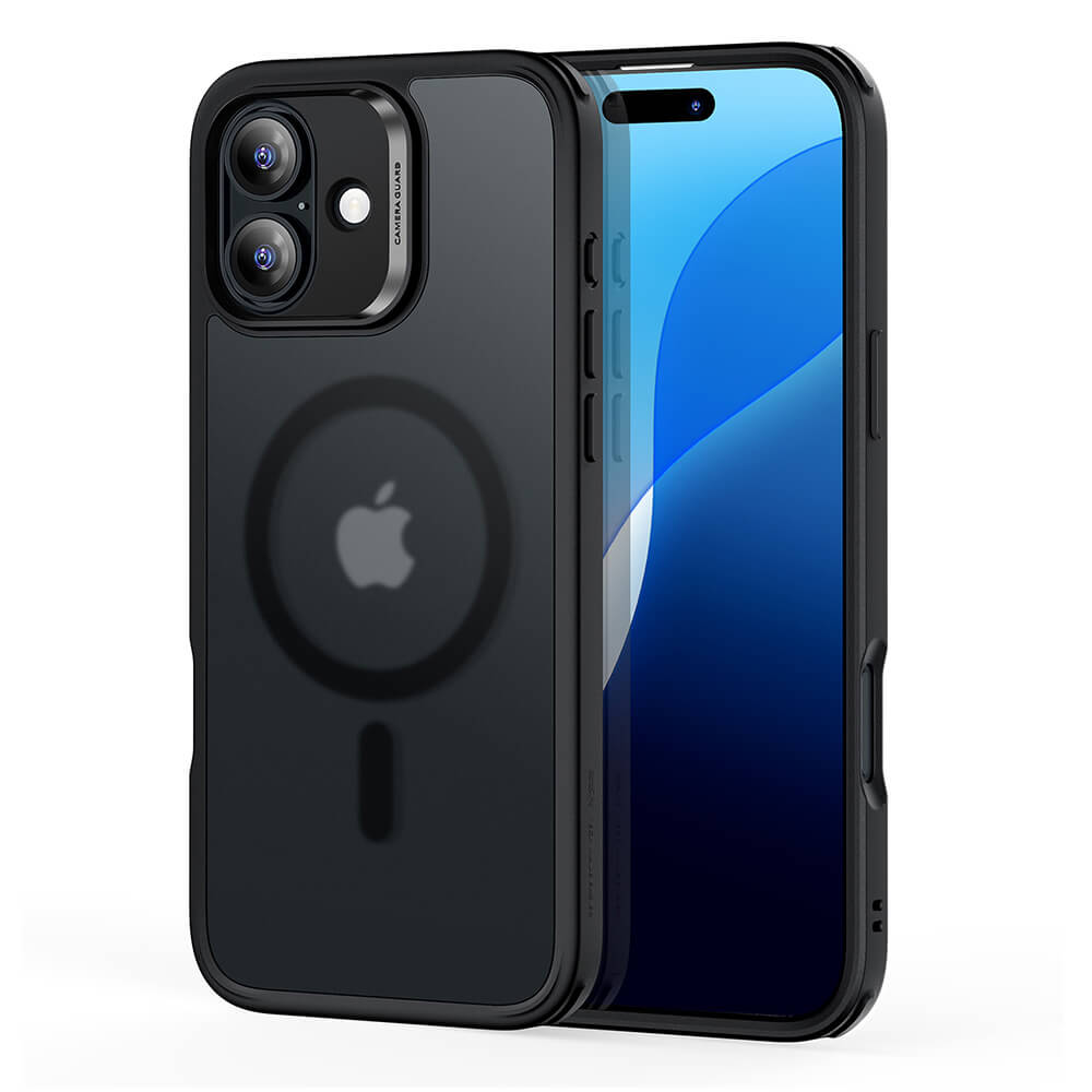 ESR iPhone 16 Classic Hybrid Halolock Σκληρή Θήκη με Πλαίσιο Σιλικόνης και MagSafe - Frosted Black