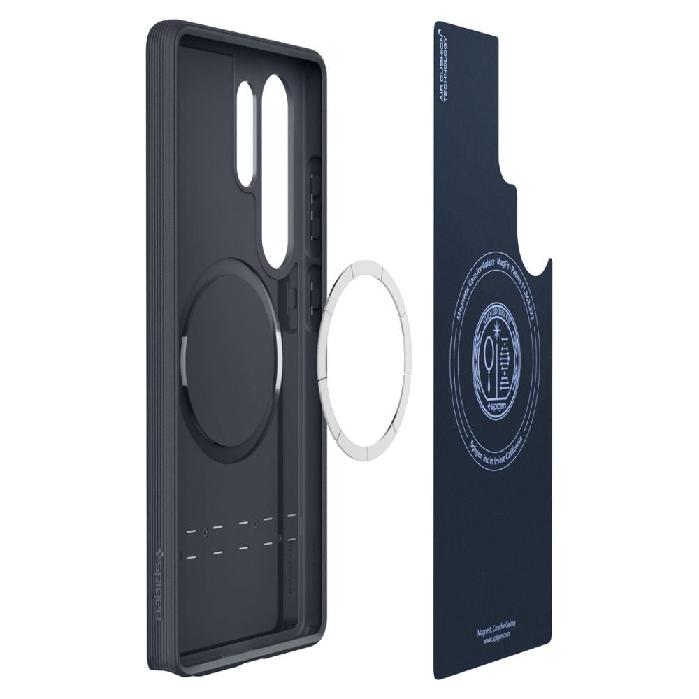 Spigen Samsung Galaxy S25 Ultra - Parallax Mag Θήκη Σιλικόνης με Σκληρό Πλαίσιο και MagSafe - Navy Violet