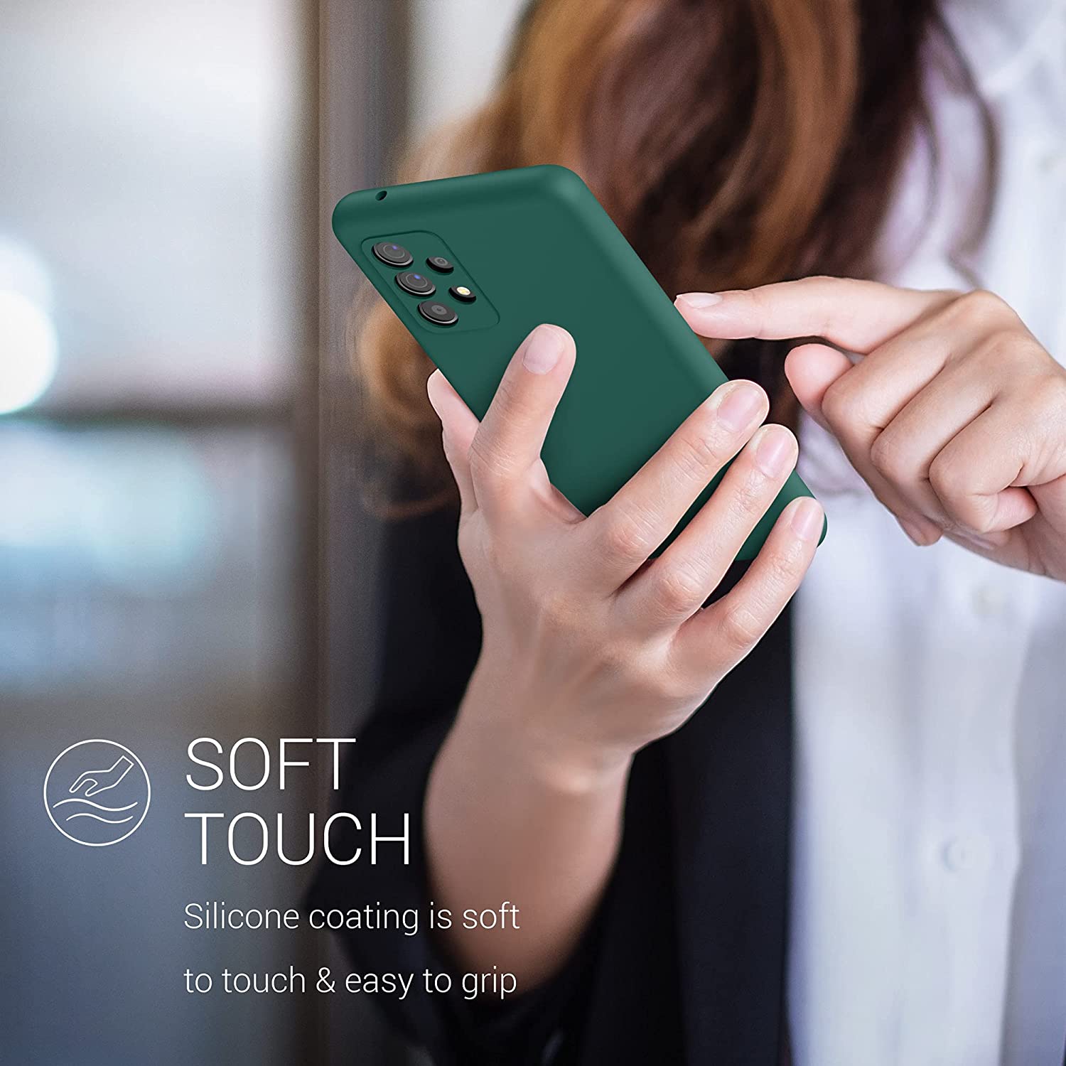 KW Samsung Galaxy A52 / A52 5G / A52s 5G Θήκη Σιλικόνης Rubber TPU - Turquoise Green - 54347.184