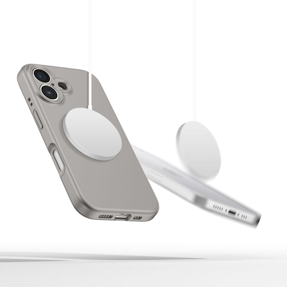 Tech - Protect iPhone 16 Liquid Silicone - MagSafe Θήκη Σιλικόνης TPU - Stone Grey