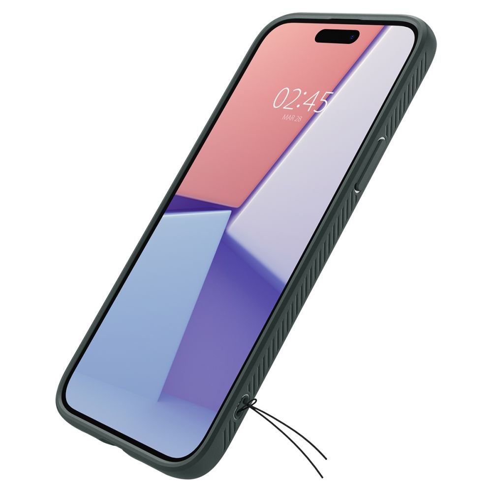 Spigen iPhone 15 Liquid Air Θήκη Σιλικόνης - Abyss Green