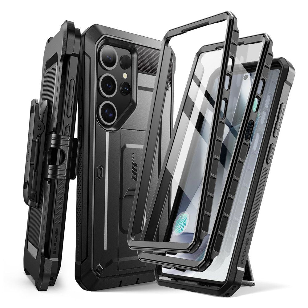 Supcase Samsung Galaxy S25 Ultra Unicorn Beetle Pro 2 Σκληρή Θήκη με Προστασία Οθόνης και Stand - Black