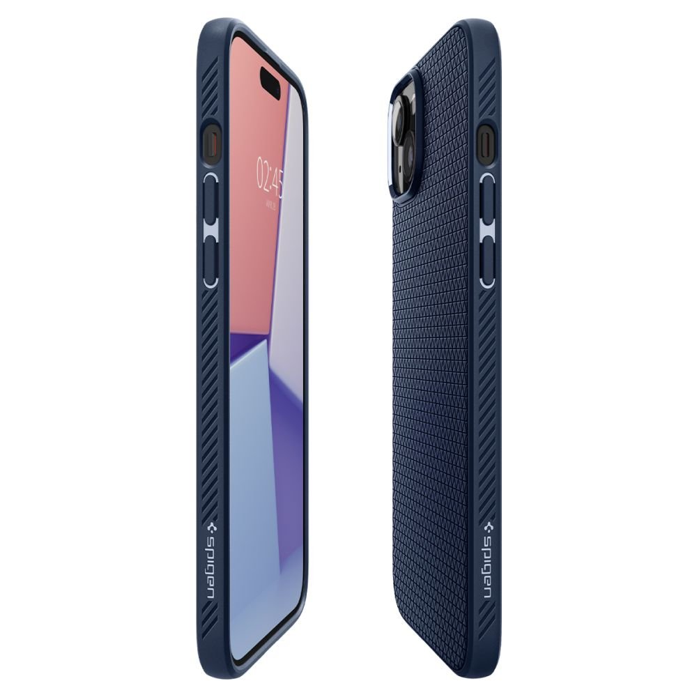 Spigen iPhone 15 Liquid Air Θήκη Σιλικόνης - Navy Blue