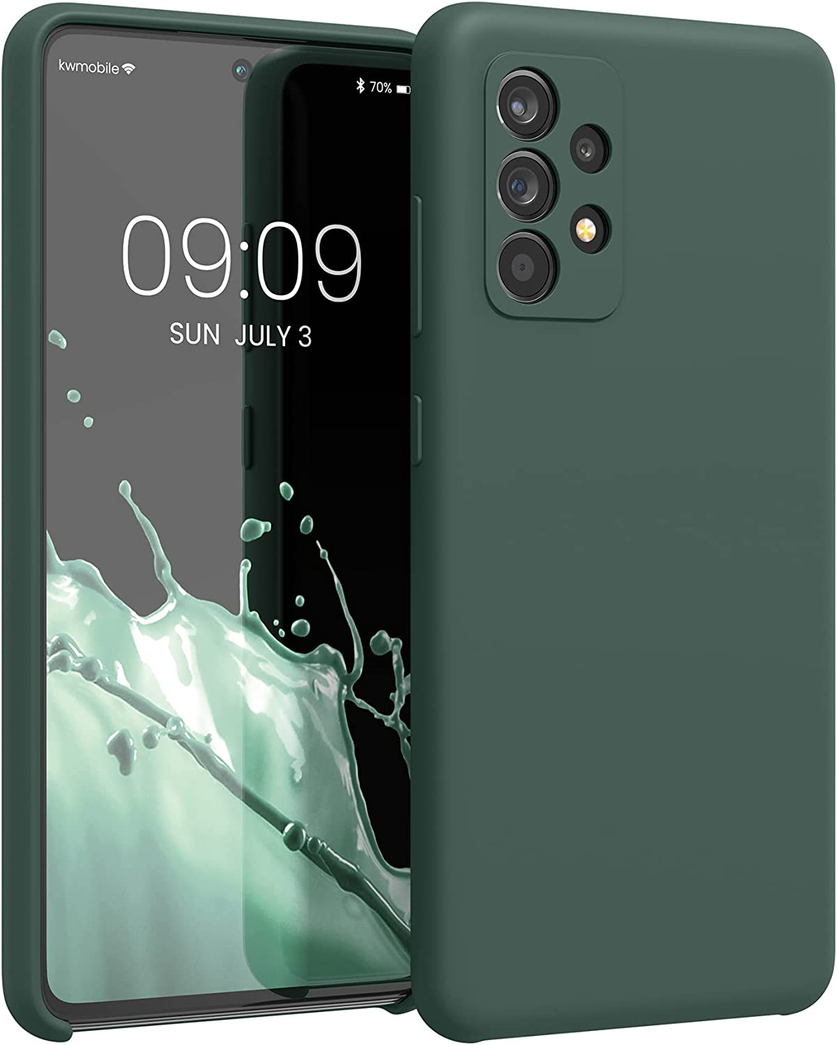 KW Samsung Galaxy A52 / A52 5G / A52s 5G Θήκη Σιλικόνης Rubber TPU - Teal Green - 54347.171