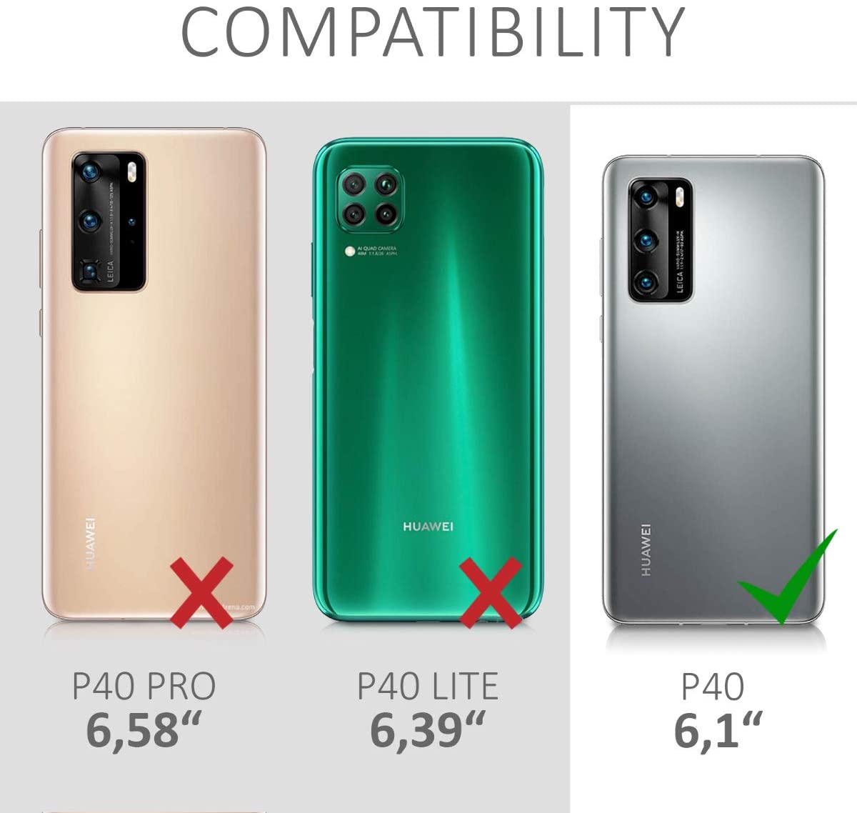 KW Huawei P40 Θήκη Σιλικόνης TPU Design Cherry Blossoms - Light Pink / Dark Brown - Διάφανη - 52162.03