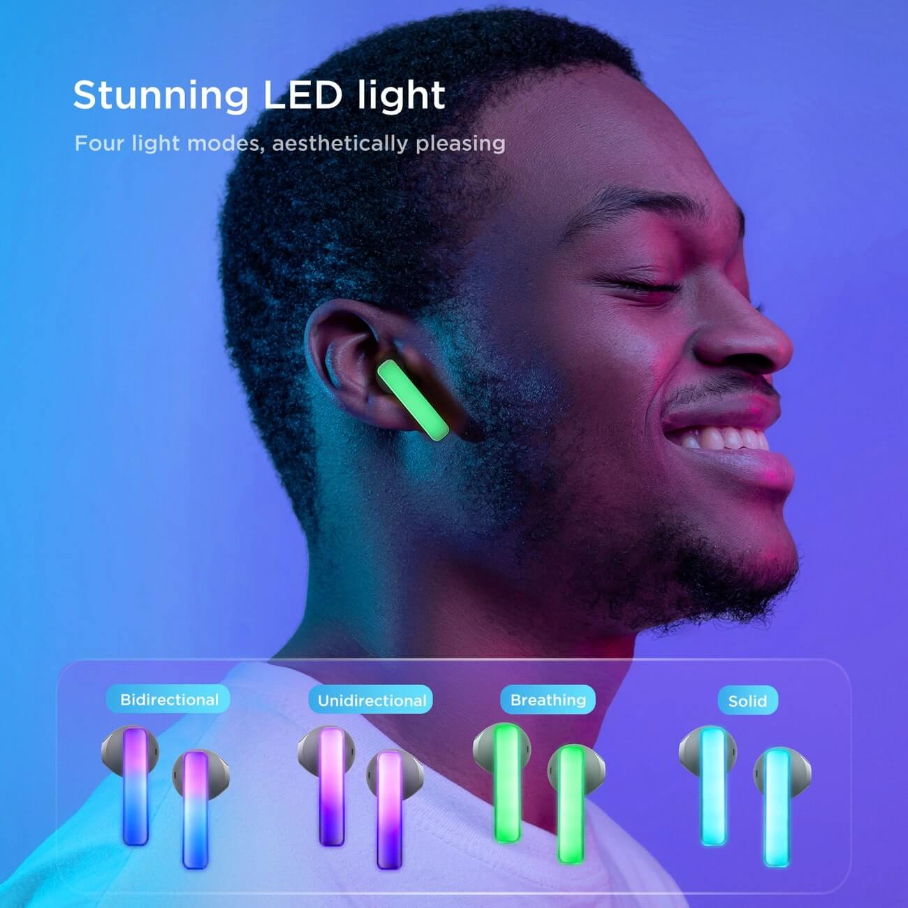 Joyroom IceLens Series TWS Bluetooth 5.3 - Ασύρματα ακουστικά για Κλήσεις / Μουσική - Black - JR - TC1