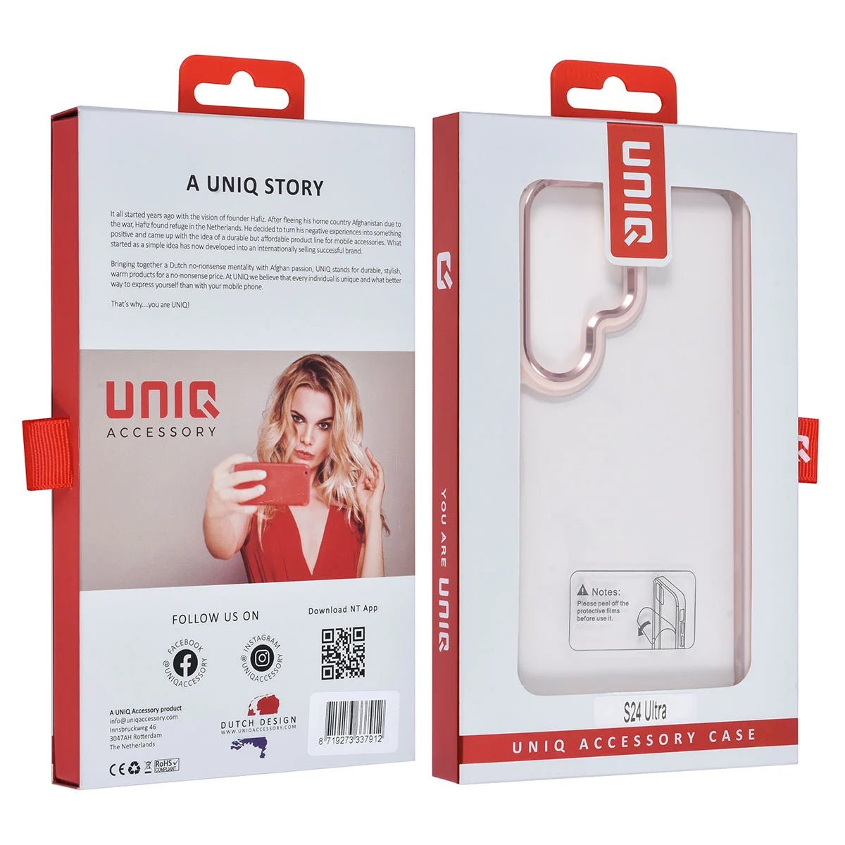 Tuniq Samsung Galaxy S24 Ultra - Σκληρή Θήκη με Πλαίσιο Σιλικόνης - Ροζ / Διάφανο