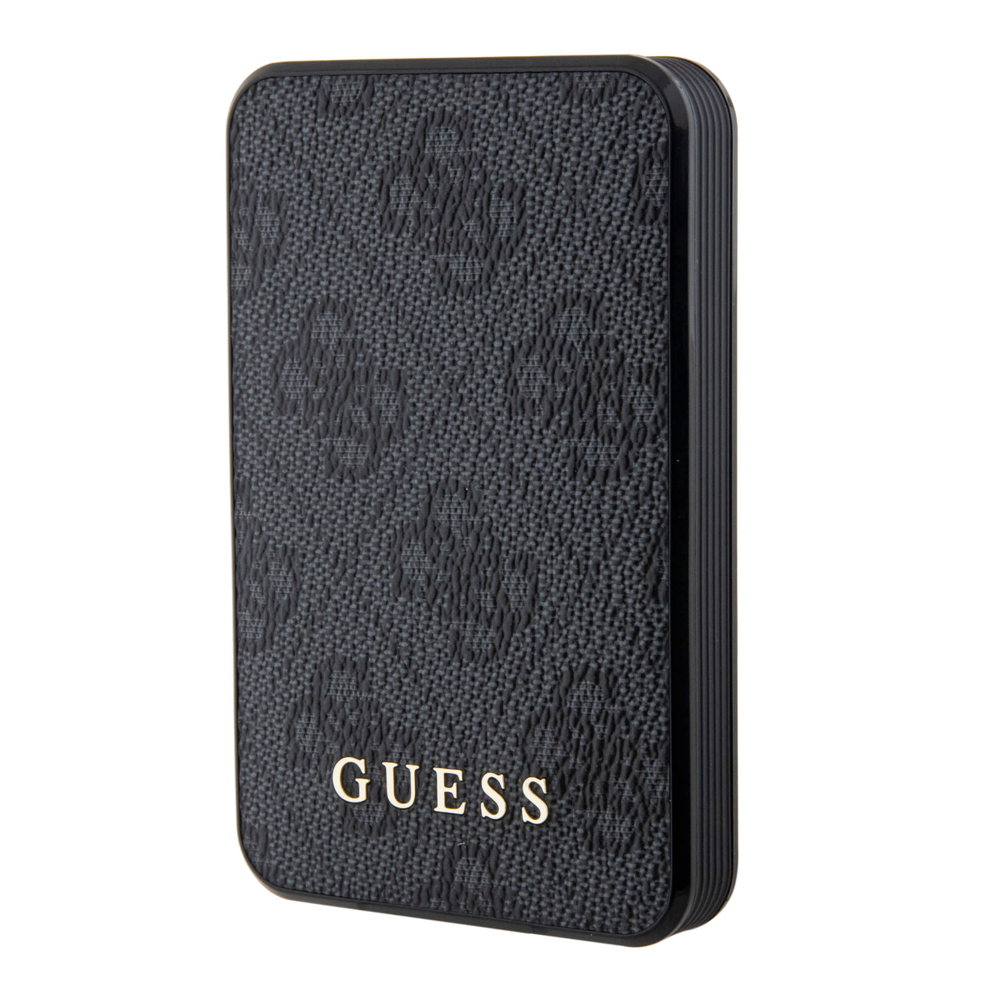 Guess PowerBank 15W - 4G Leather Metal Logo - 5000 mAh - Black - GUPB5LP4GEGK