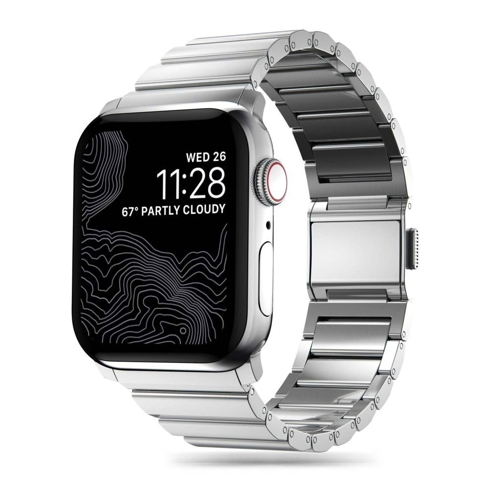 Tech - Protect Λουράκι Apple Watch 4/5/6/7/8/9/10/11 - SE (1/2/3) - ULTRA (1/2/3) - 44/45/46/49mm SteelBand από Ανοξείδωτο Ατσάλι - Silver