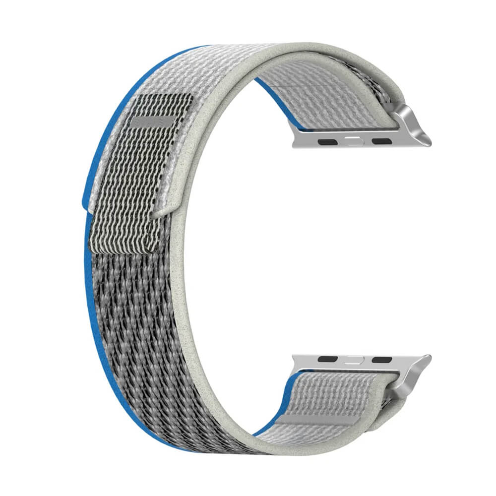 Techsuit Λουράκι Apple Watch 4/5/6/7/8/9/10/11 - SE (1/2/3) - ULTRA (1/2/3) - 44/45/46/49mm Watchband W039 Nylon - Blue / Gray