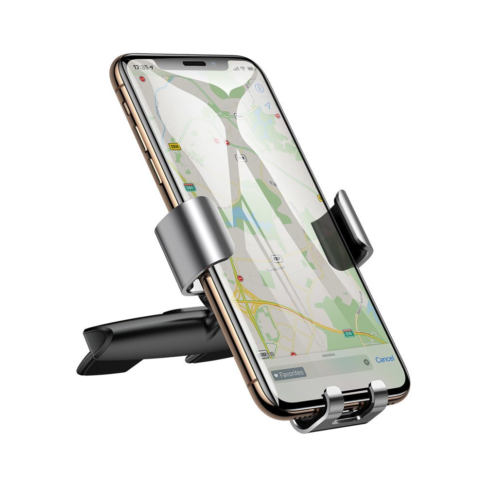 Baseus Metal Age Gravity Car Mount for CD Slot - Universal Βάση Αυτοκινήτου για την Υποδοχή του CD Player - Silver - SUYL - J0S