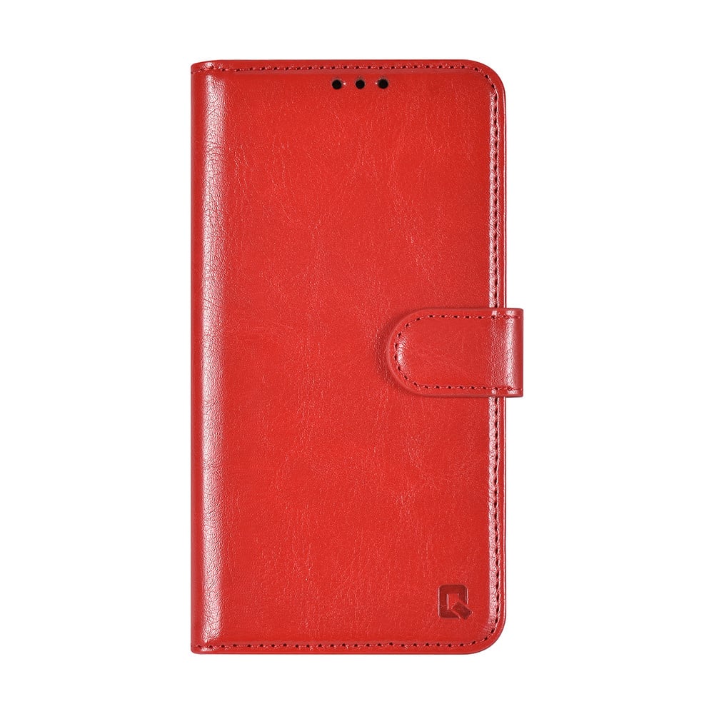 Tuniq iPhone 16 Pro - Θήκη Πορτοφόλι Stand από Δερματίνη - Red