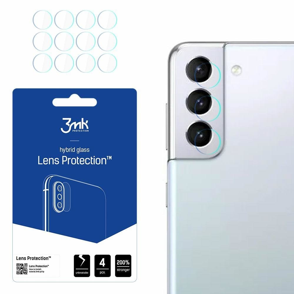 3MK Samsung Galaxy S22 Plus Αντιχαρακτικό Γυαλί για την Κάμερα - 4 Τεμάχια - Διάφανο