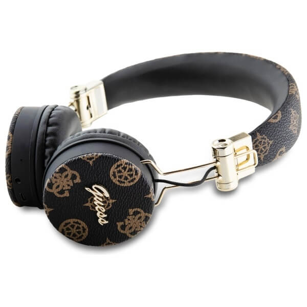 Guess Over - Ear Peony Script Round Shape - Ασύρματα Bluetooth Ακουστικά - Black