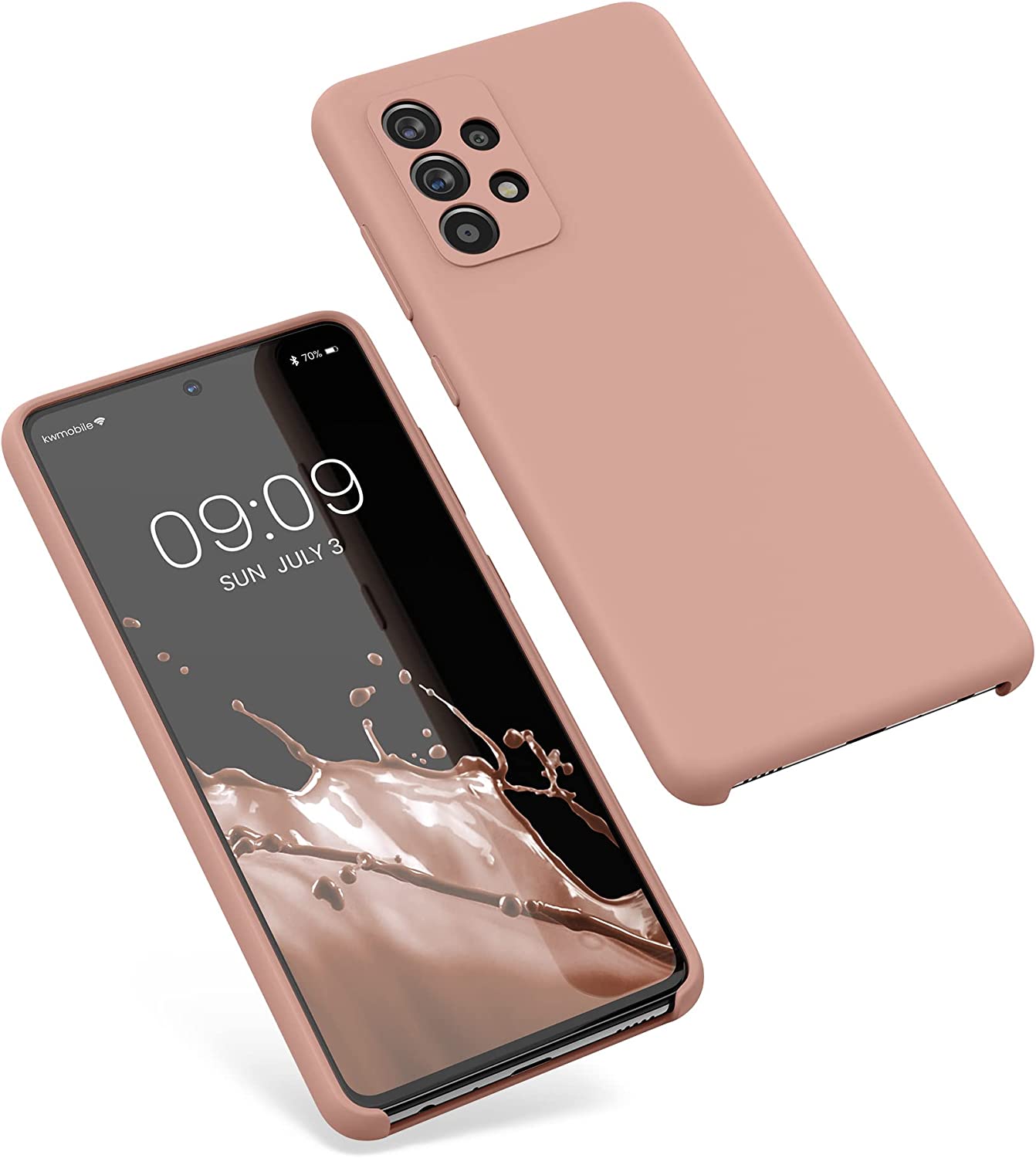 KW Samsung Galaxy A52 / A52 5G / A52s 5G Θήκη Σιλικόνης Rubber TPU - Orange Clay - 54347.237