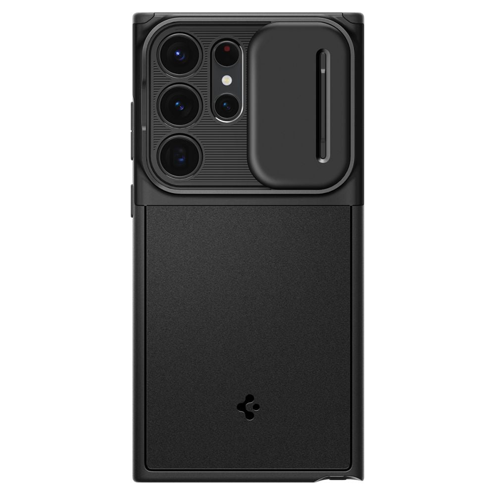 Spigen Samsung Galaxy S23 Ultra Optik Armor Θήκη Σιλικόνης με Κάλυμμα για την Κάμερα - Black