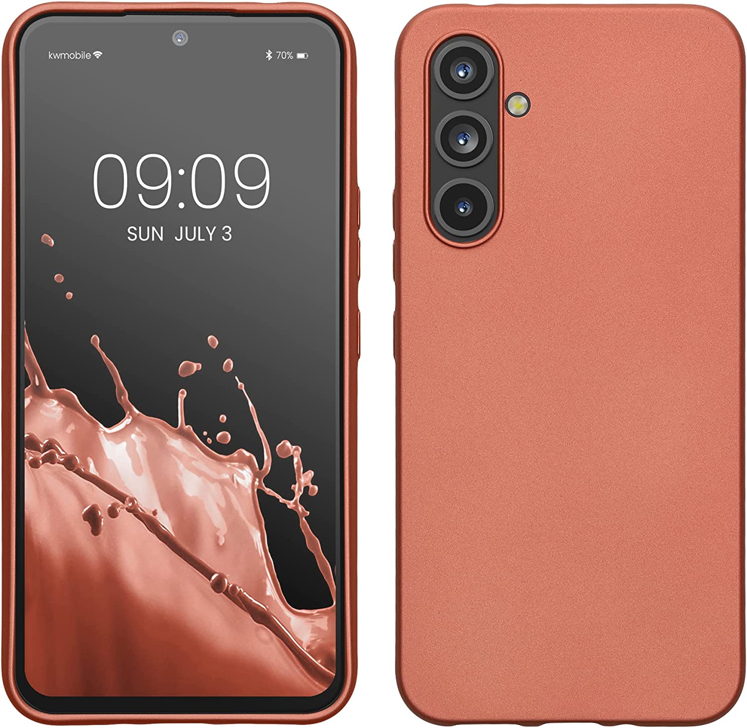 KW Samsung Galaxy A54 5G Θήκη Σιλικόνης TPU - Metallic Bronze - 60797.211