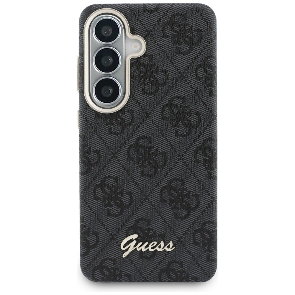 Guess Samsung Galaxy S26 - Θήκη με Επένδυση Συνθετικού Δέρματος MagSafe - 4G Script - Black