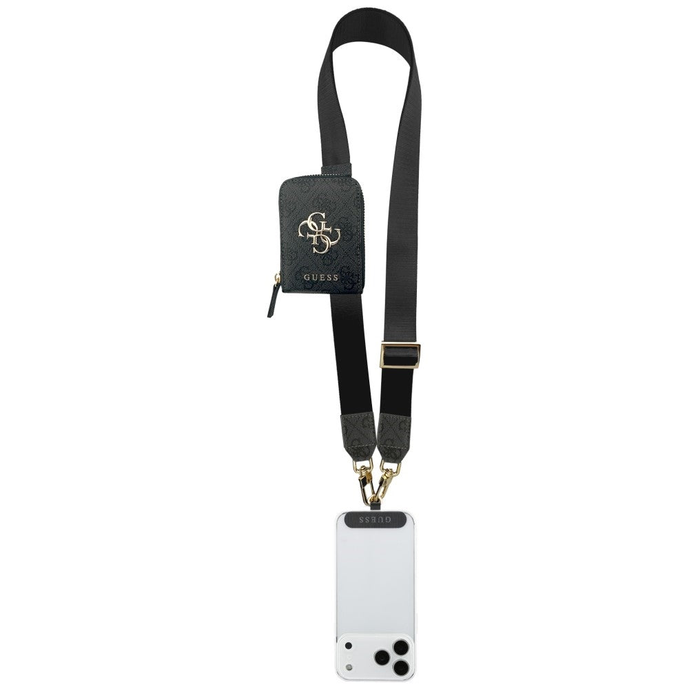 Guess Λουράκι με Πορτοφόλι - 4G Metal Logo - Black