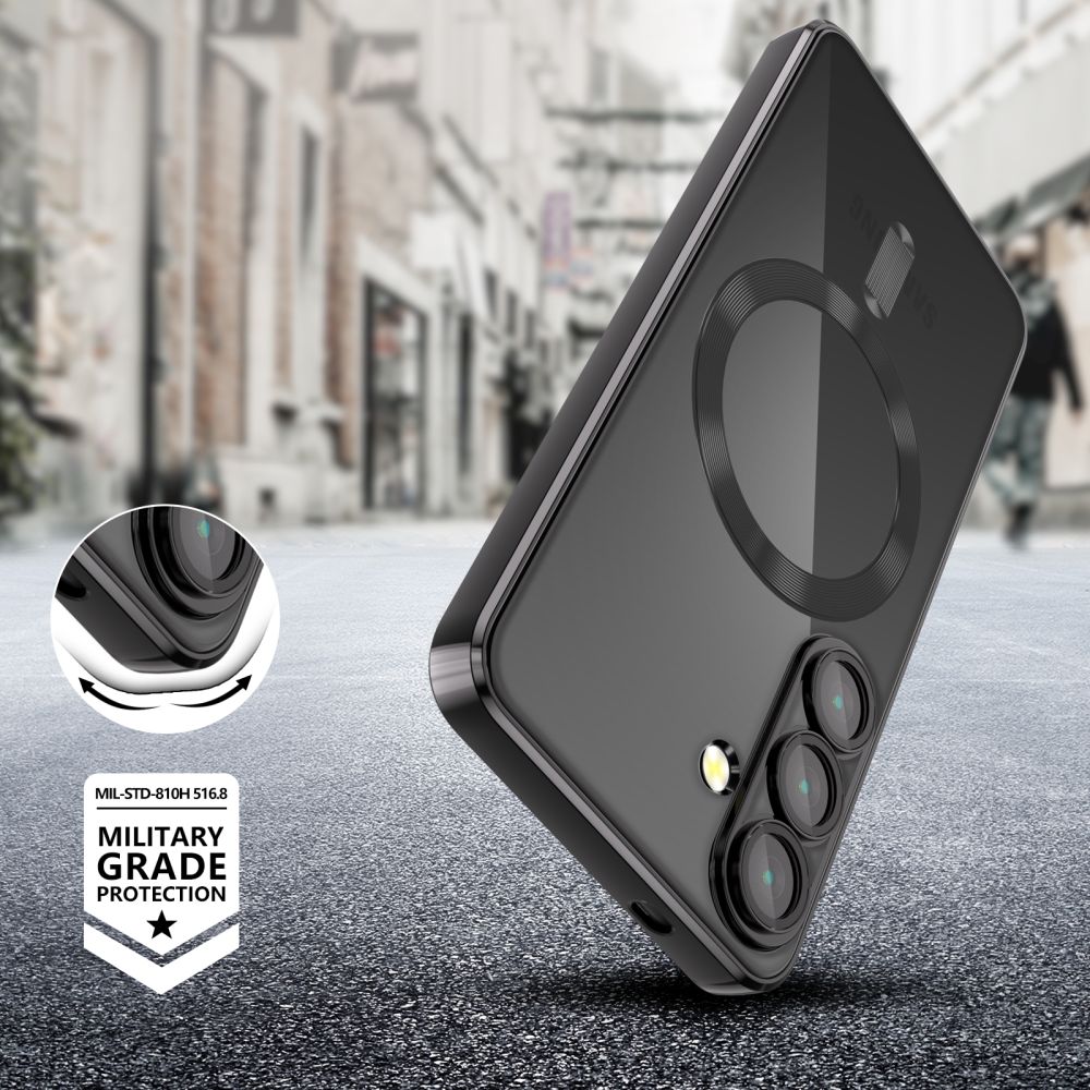 Tech - Protect Samsung Galaxy S25 MagFlex Θήκη Σιλικόνης TPU με MagSafe - Shiny Black