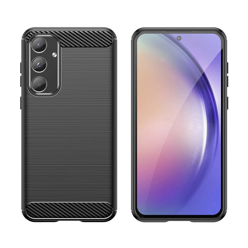 OEM Samsung Galaxy A55 5G Θήκη Rugged Carbon TPU - Black