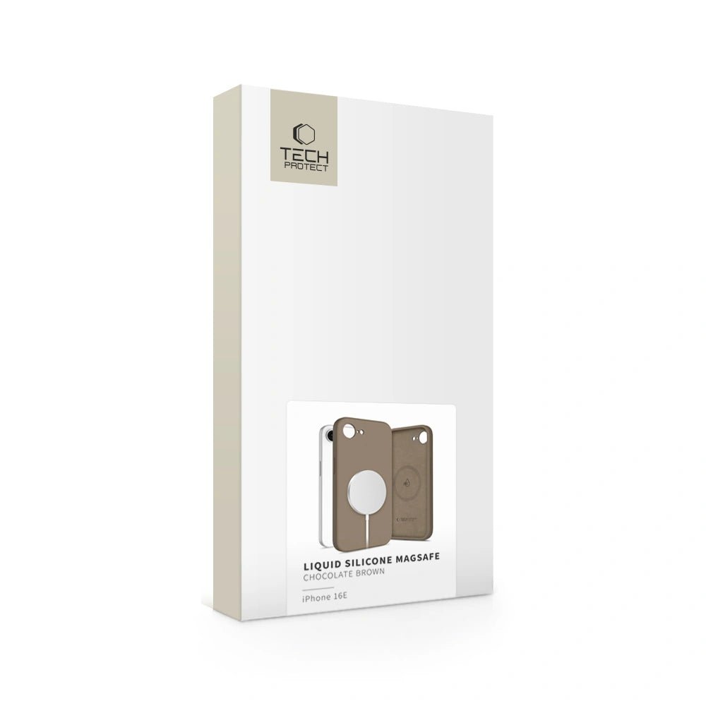 Tech - Protect iPhone 16e Liquid Silicone MagSafe Θήκη Σιλικόνης - Chocolate Brown