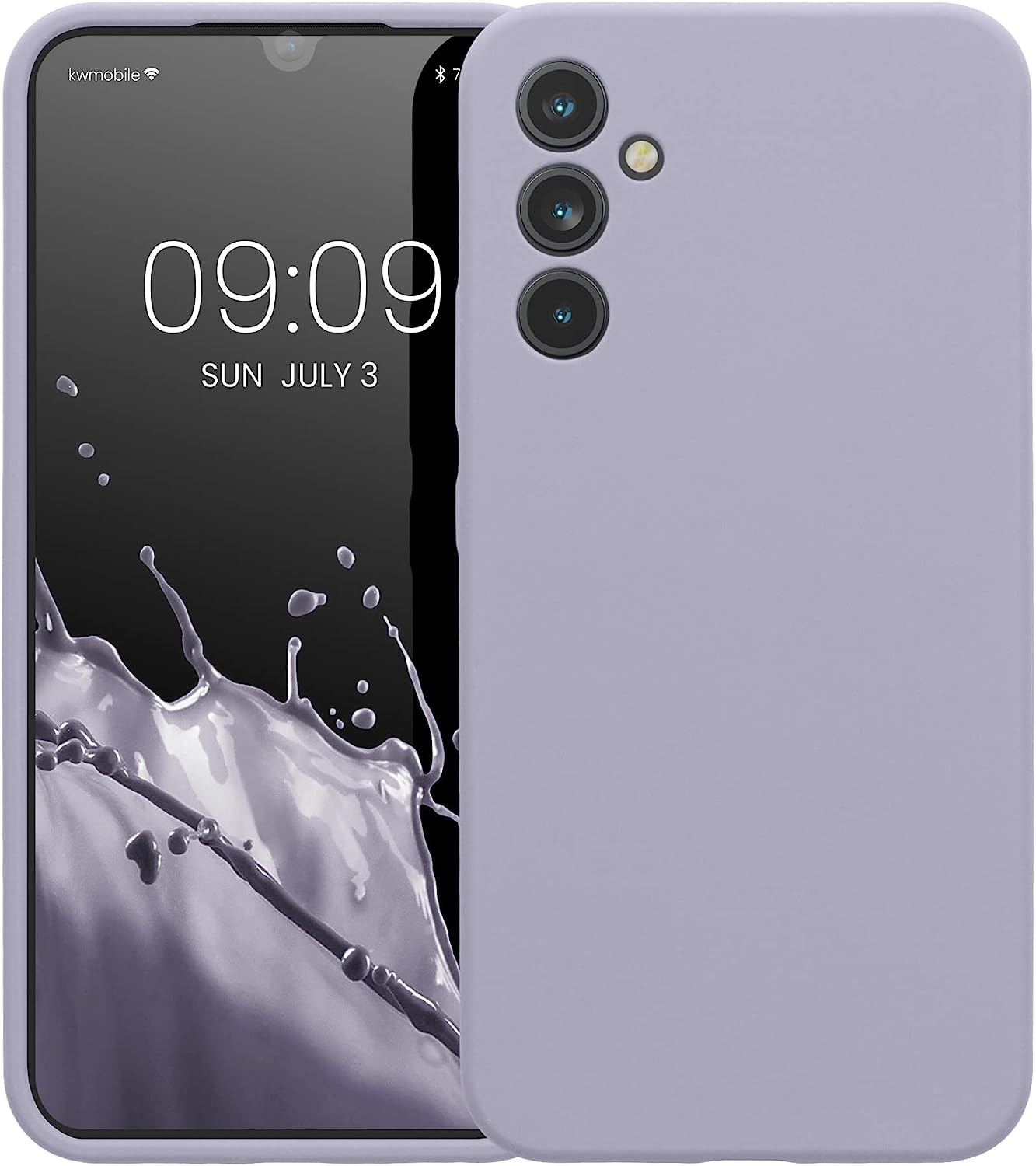 KW Samsung Galaxy A34 5G Θήκη Σιλικόνης Rubber TPU - Light Lavender - 60807.139