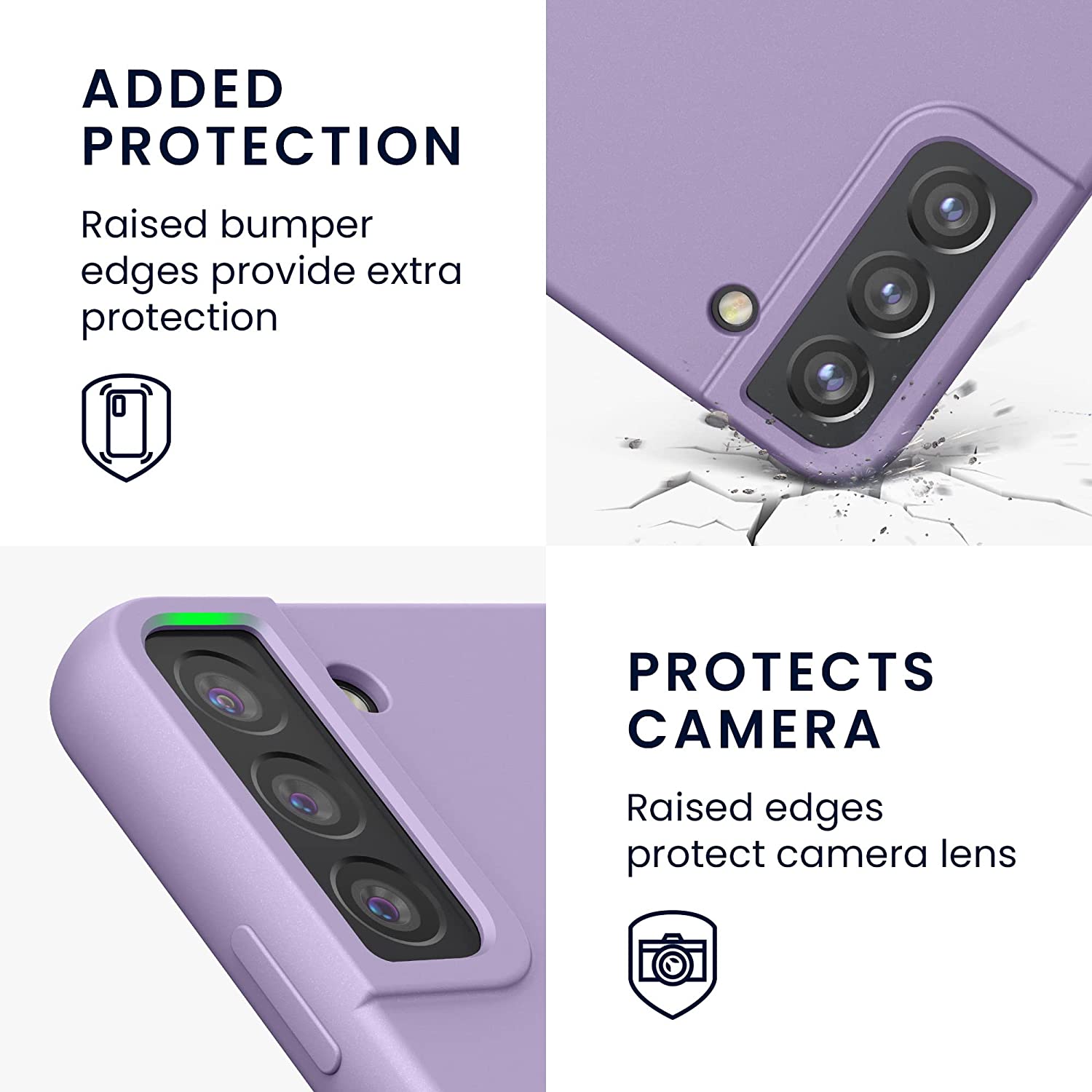 KW Samsung Galaxy S22 Plus Θήκη Σιλικόνης Rubberized TPU - Violet Purple - 56761.222