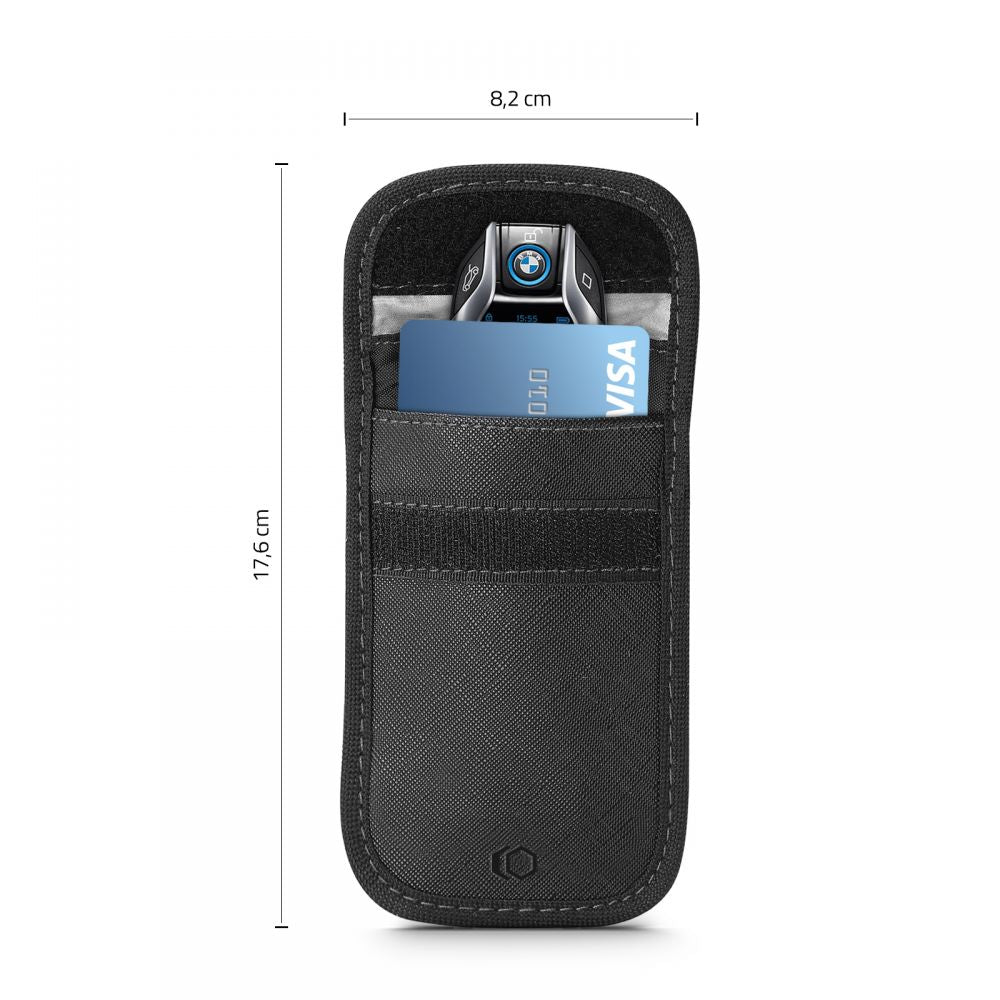 Tech - Protect V1 Faraday RFID Blocking Θήκη για Κλειδί Αυτοκινήτου Keyless Go - Black