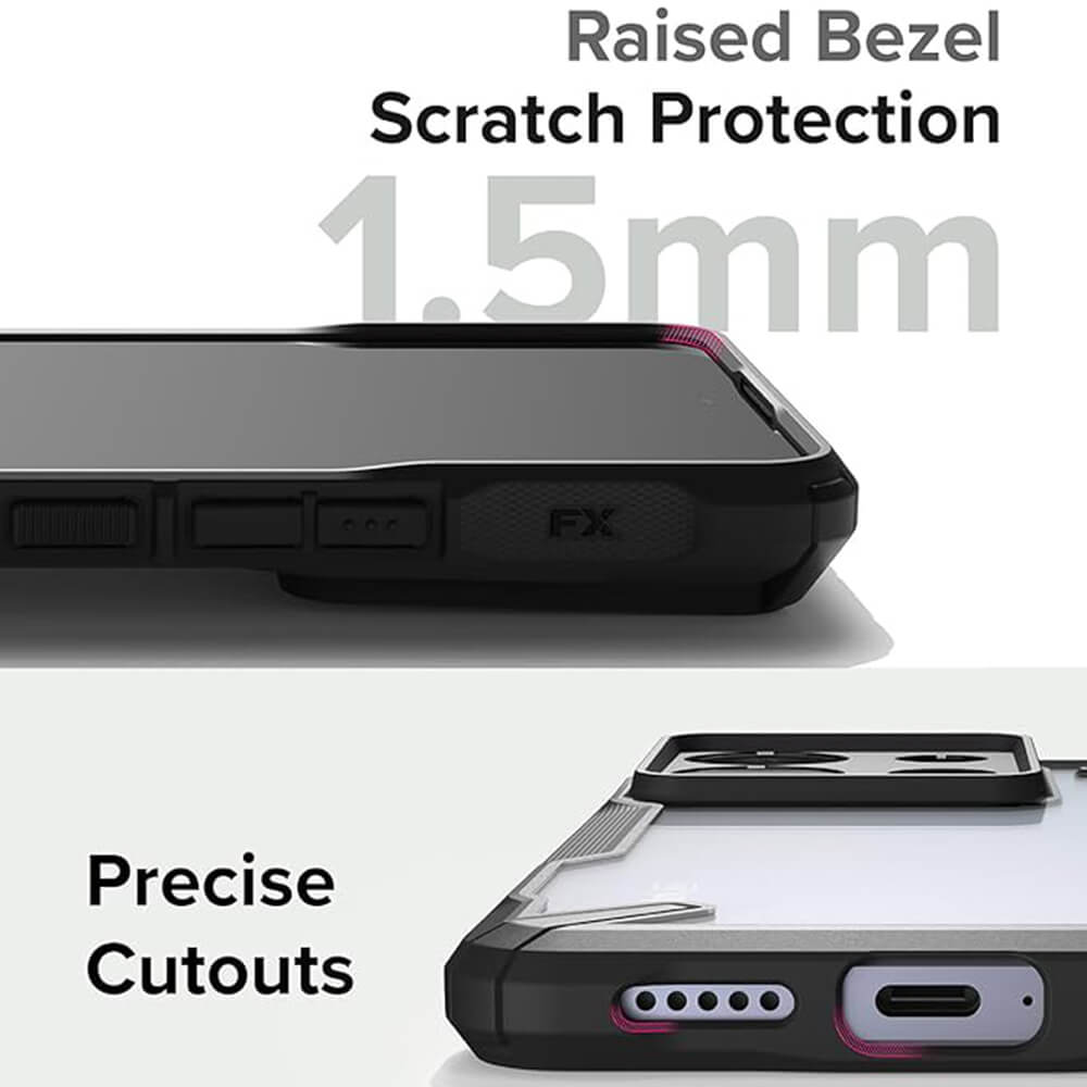 Ringke Xiaomi Redmi Note 13 Pro 5G / Poco X6 - Fusion X - Σκληρή Θήκη με Πλαίσιο Σιλικόνης - Black