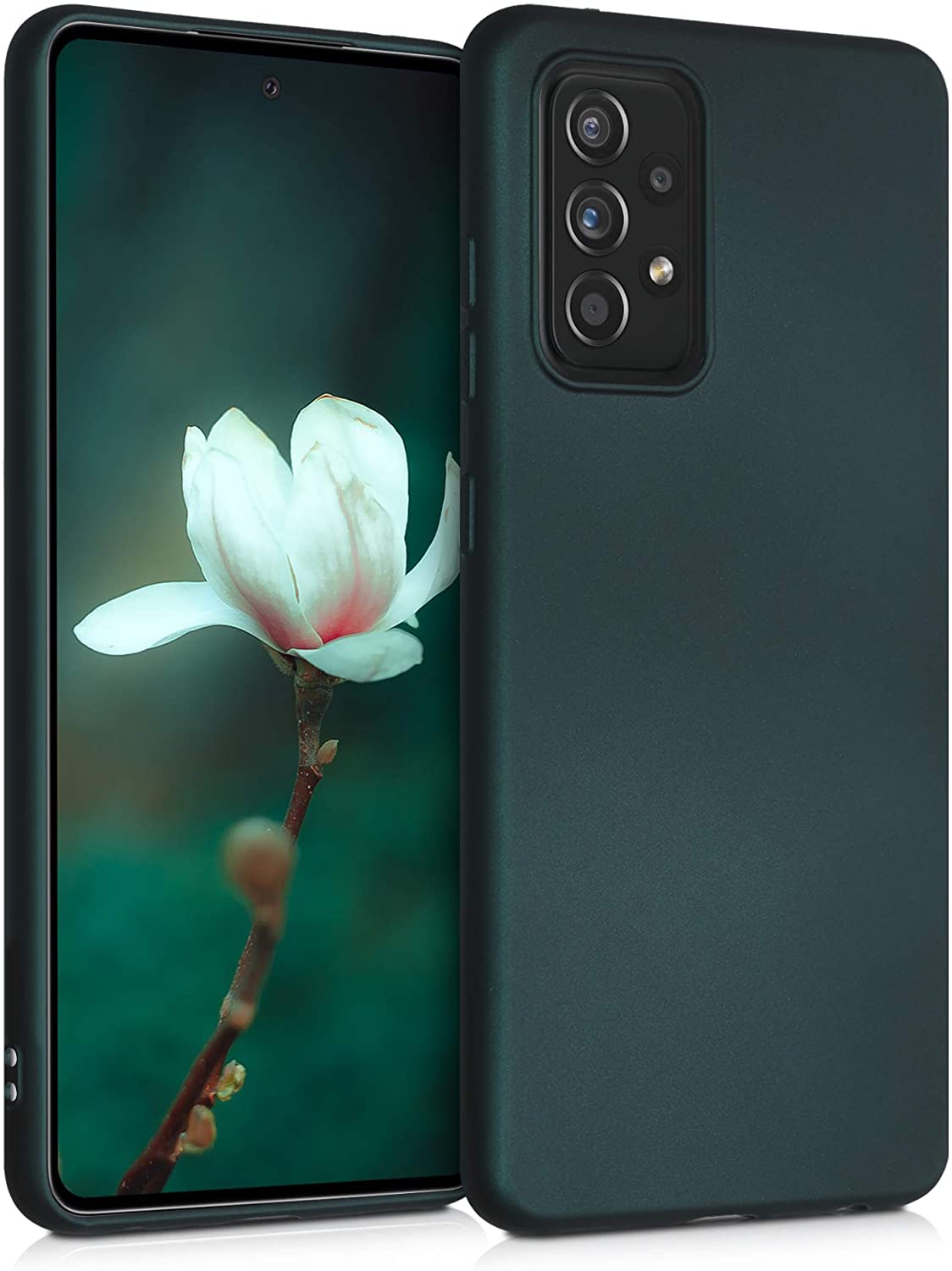 KW Samsung Galaxy A52 / A52 5G / A52s 5G Θήκη Σιλικόνης TPU - Metallic Teal - 54351.14