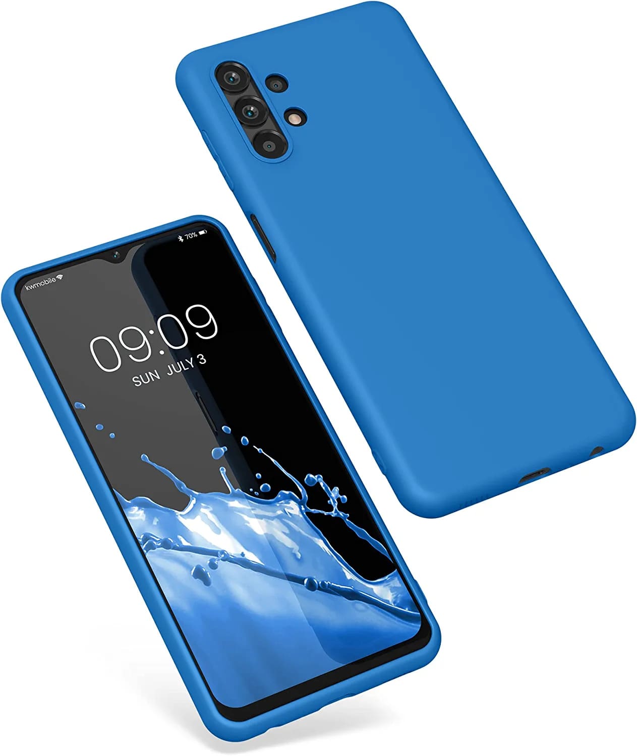 KW Samsung Galaxy A13 4G Θήκη Σιλικόνης TPU - Blue Reef - 57805.228