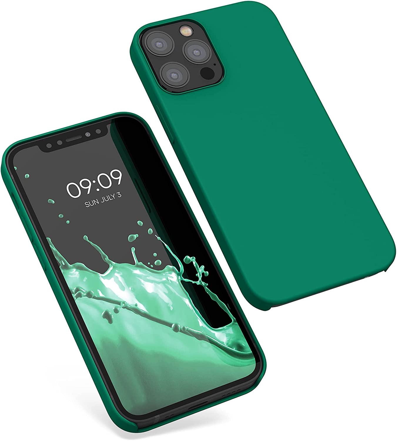 KW iPhone 12 / iPhone 12 Pro Θήκη Σιλικόνης Rubber TPU - Emerald Green - 52641.142