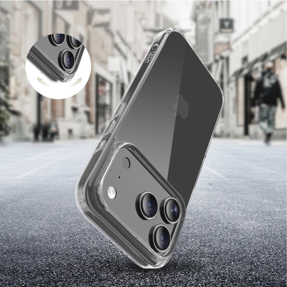 Tech - Protect iPhone 17 Pro Max Flexair Hybrid - Σκληρή Θήκη με Πλαίσιο Σιλικόνης - Διάφανη
