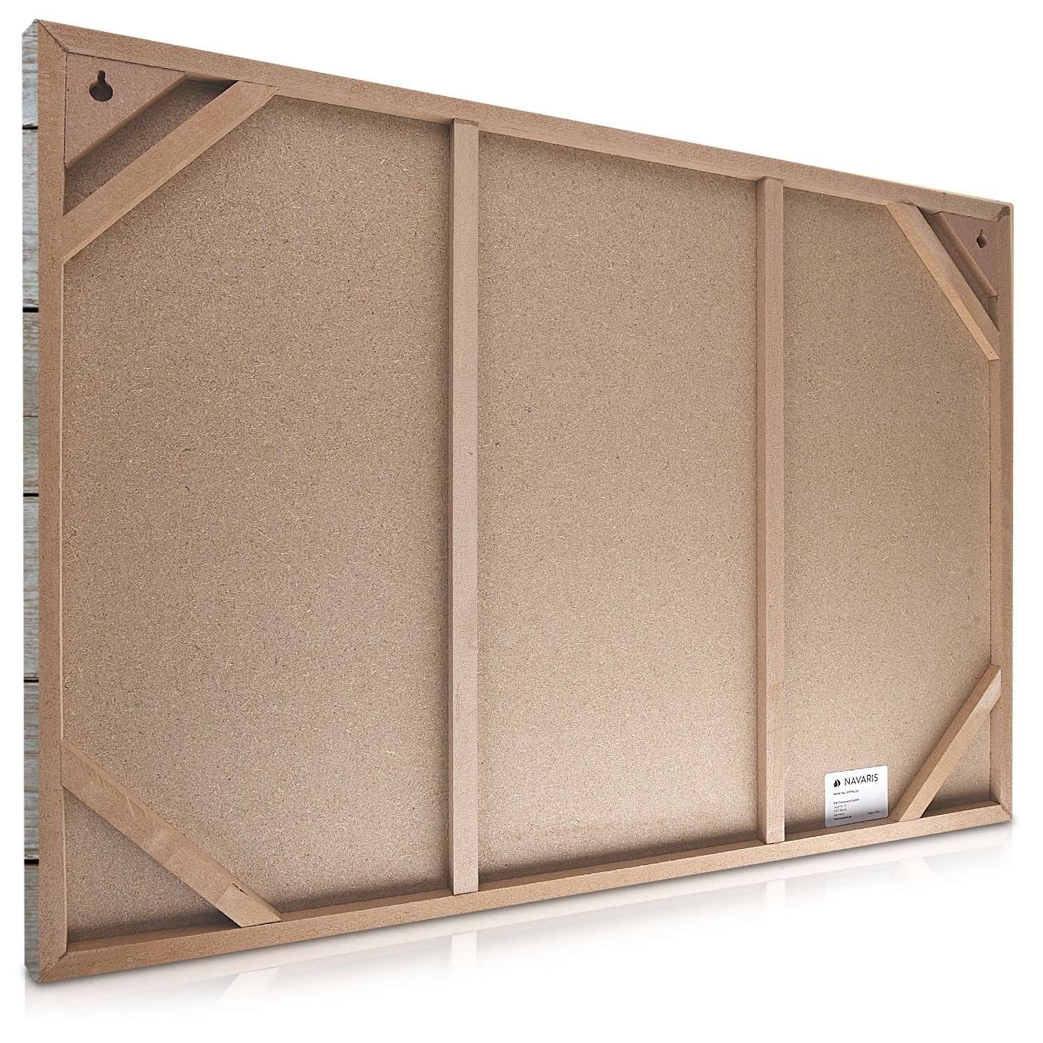 Navaris Μαγνητικός Πίνακας Ανακοινώσεων - 70 x 50 cm - Wooden Planks - 49996.01