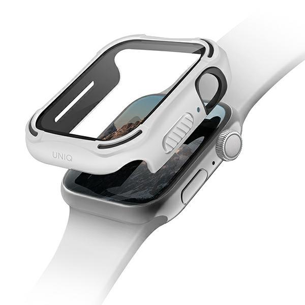 Uniq Θήκη Apple Watch 4 / 5 / 6 / SE / SE 2 40MM Torres με Αντιχαρακτικό γυαλί 9H - Dove White