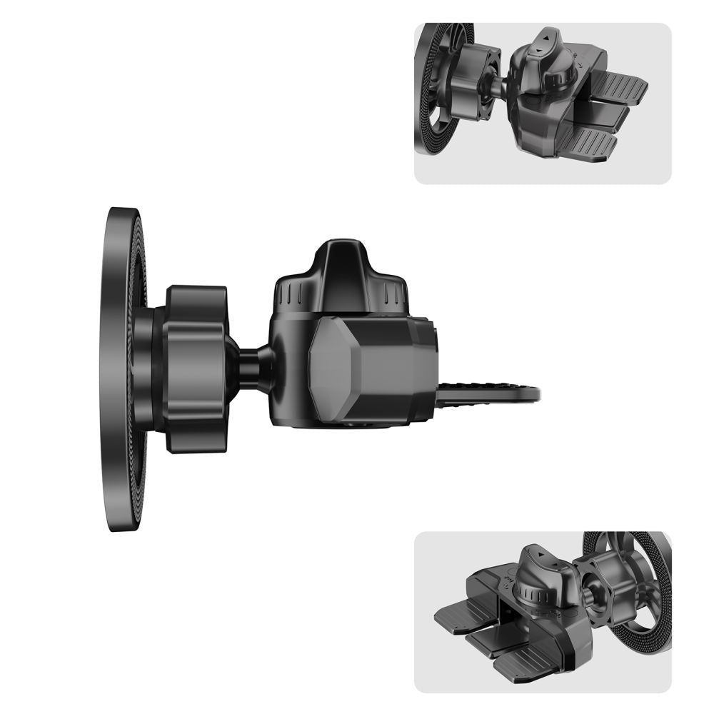 Tech - Protect N56 Μαγνητική MagSafe Βάση Αυτοκινήτου για τον Αεραγωγό και την Υποδοχή CD - Black